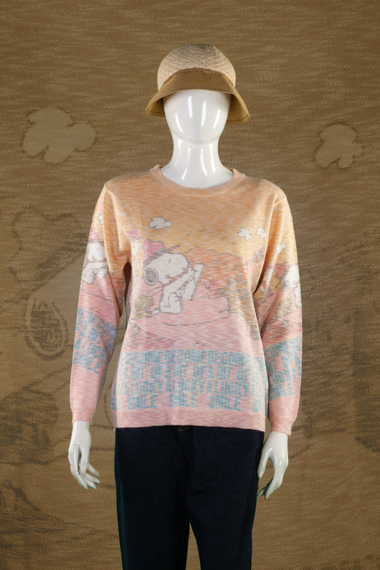 Blouse Rajut Tangan Panjang Matte Motif Snoopy Grand Canyon
