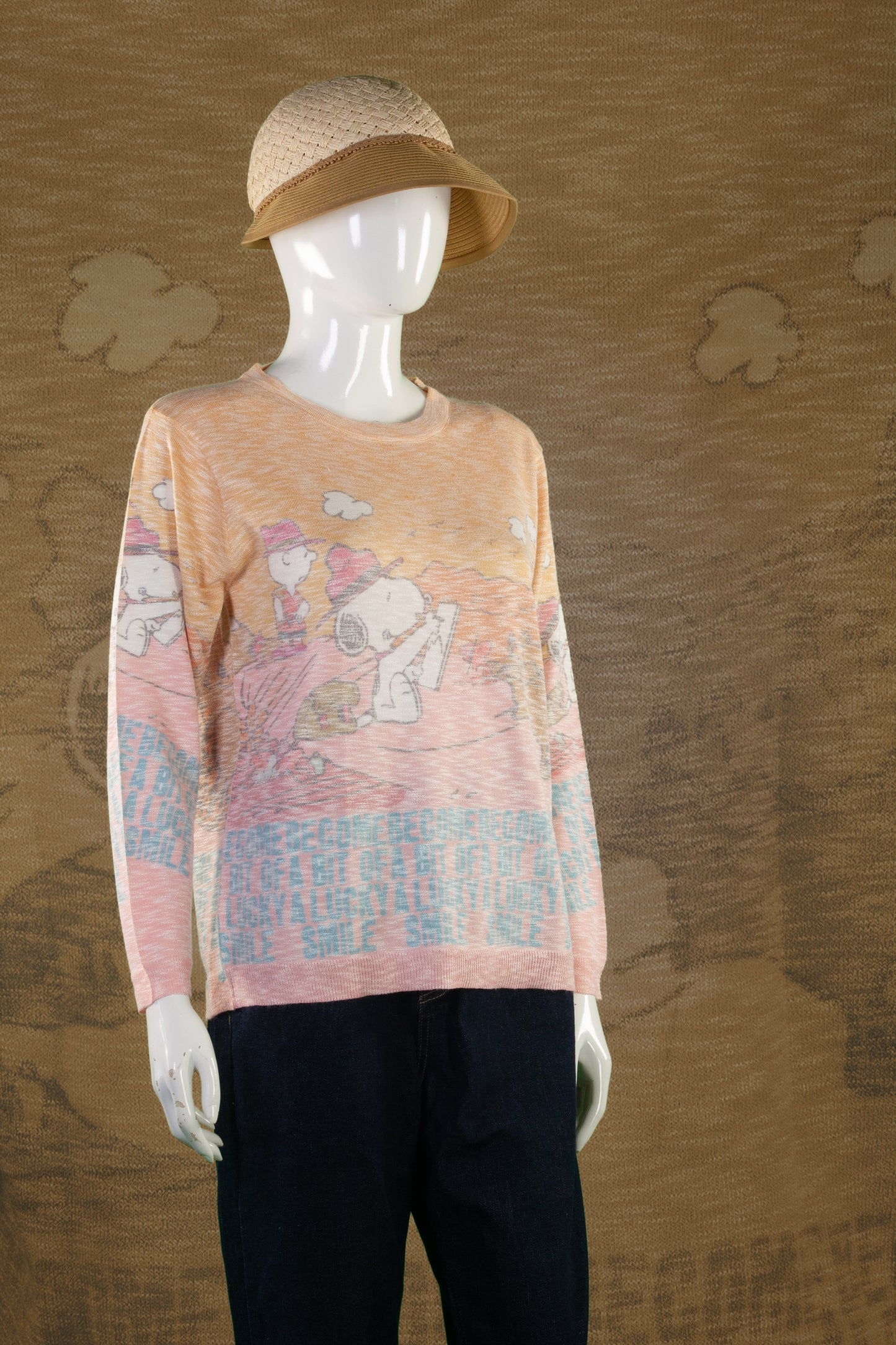Blouse Rajut Tangan Panjang Matte Motif Snoopy Grand Canyon