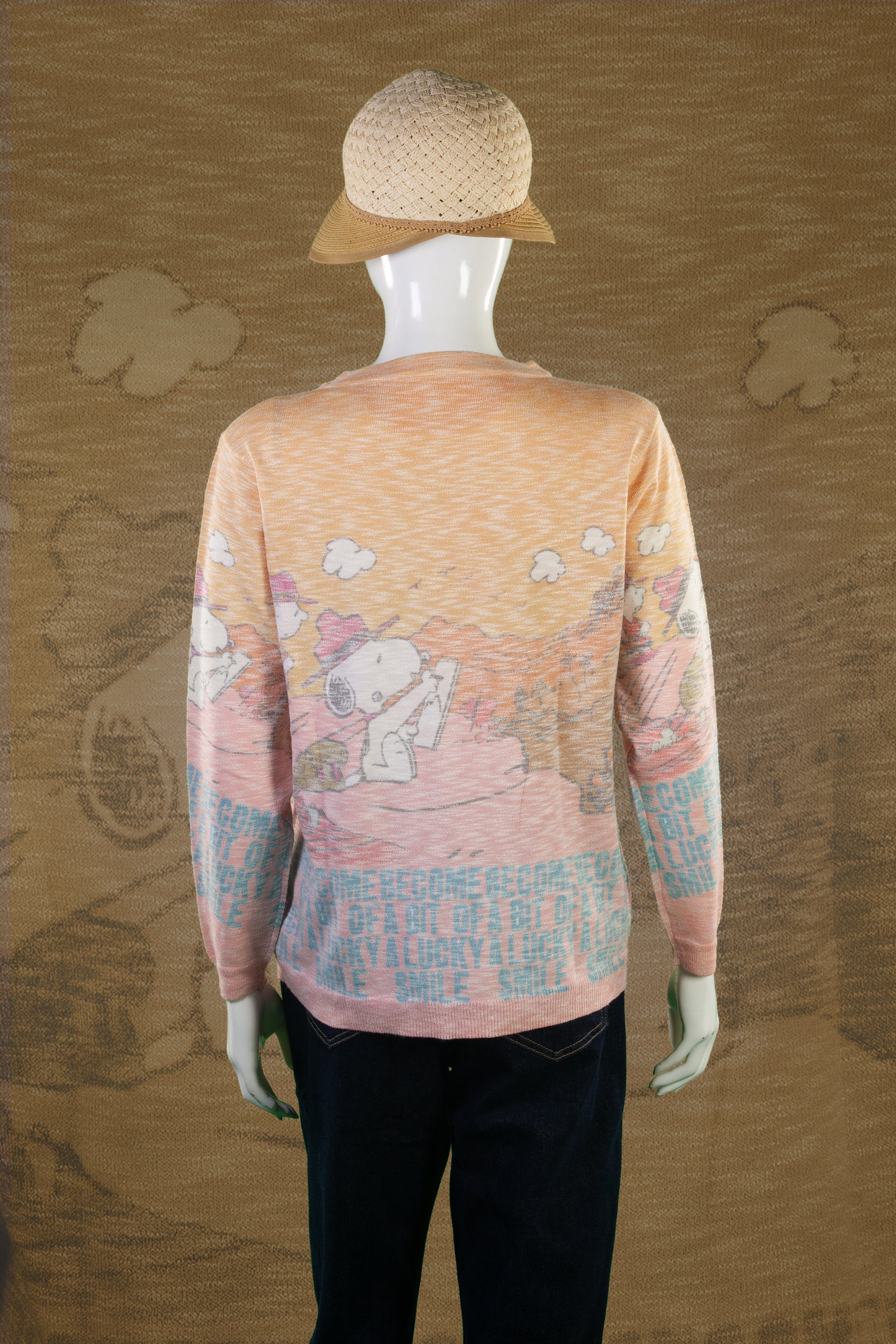 Blouse Rajut Tangan Panjang Matte Motif Snoopy Grand Canyon
