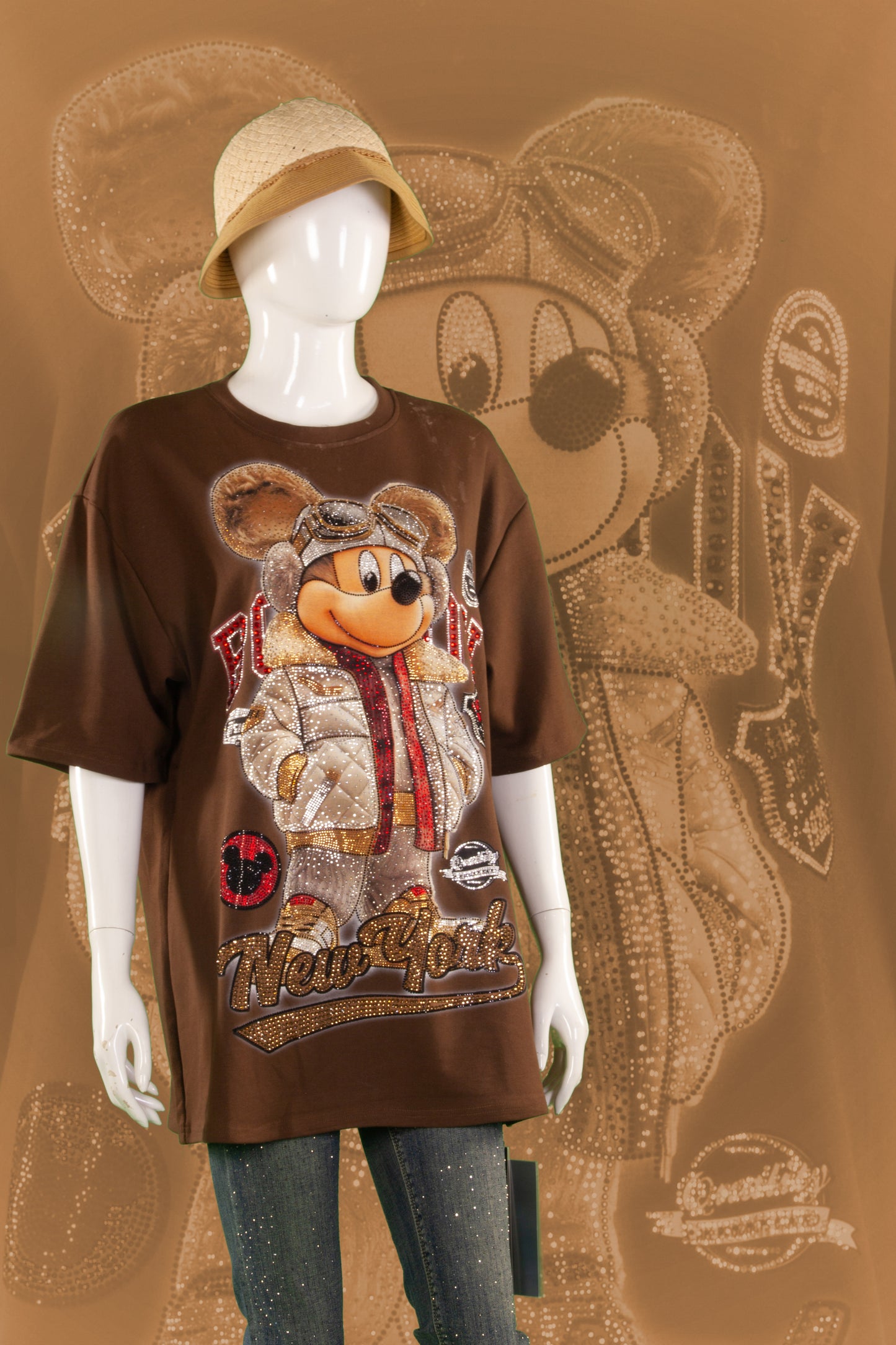 T-Shirt Premium Motif Mickey NewYork