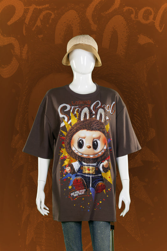 T-Shirt Premium Motif Labubu Cool